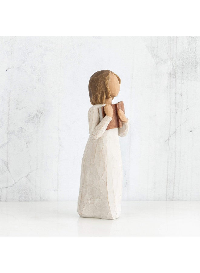 Willow Tree Willow Tree Love of Learning, Open Books, Open Minds, A Gift for Graduates, Students, Teachers, Caregivers, to Celebrate Special Accomplishments and Milestones, Sculpted Hand-Painted Figure - Image 4