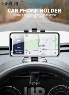 GROIC Car Phone Holder, Mount Dashboard Phone Car Holder 360 Degree Rotation Cell Phone Holder for Car Clip Mount,Multi-Function Phone Car Mount Suitable,Automobile Parking Sign  - Image 2