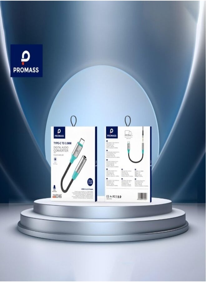 بروماس محول سماعة رأس من Type-C إلى 3.5 ملم للهاتف  - Image 3