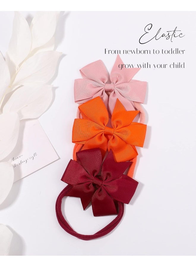 jollybows Jollybows 40pcs Baby Girls Grosgrain Ribbon Hair Bows Headbands 3" Hair Band Hair Accessories for Infants Newborn Toddler  - Image 5