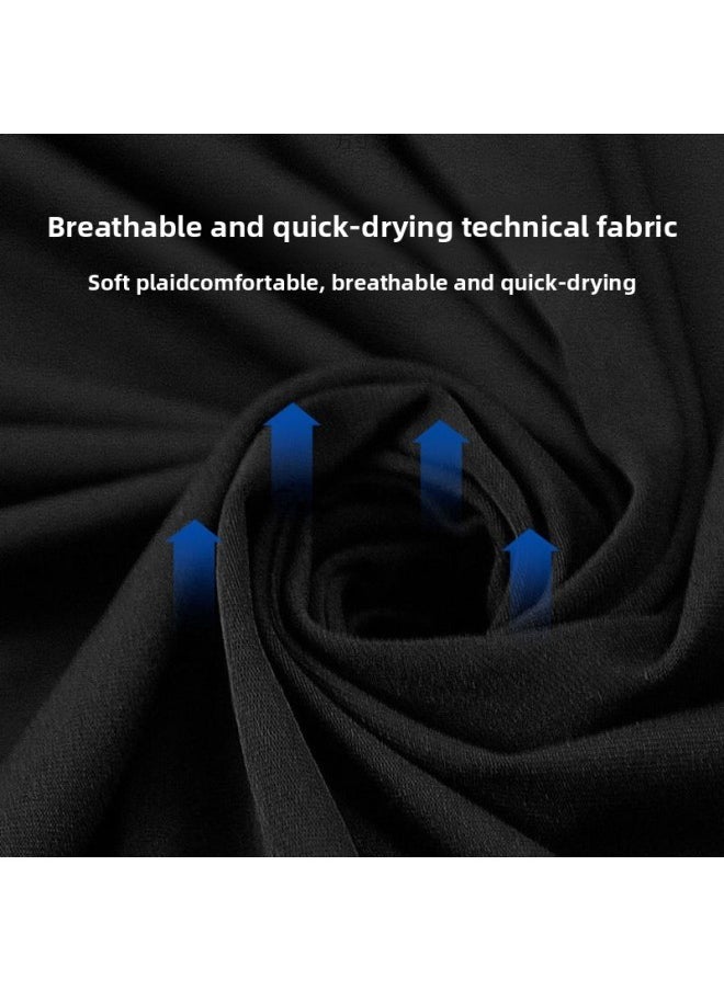 Generic - Swimming Trunks Swimming Goggles Swimming Cap Three-piece Set Men's Middle-aged And Elderly Adults Middle-aged And Older Children's Double-layer Loose Quick-drying Boxer Swimsuit-Color:Silicone Cap (waterproof)- - Image 1
