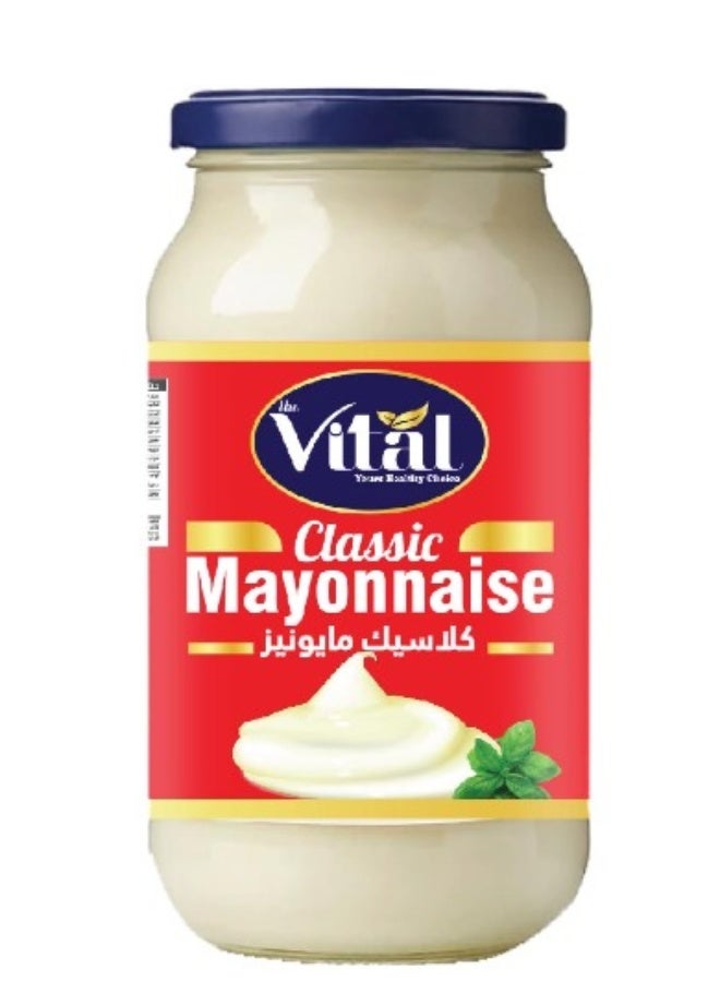 VITAL Classic Mayonnaise 8oz Glass Jar