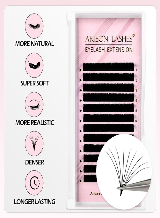 ARISON LASHES Easy Fan Volume Lashes 0.03 C Curl 9mm - Image 4