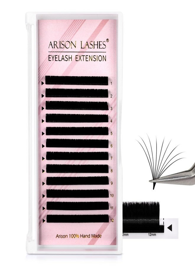 ARISON LASHES Easy Fan Volume Lashes 0.03 C Curl 9mm - Image 1