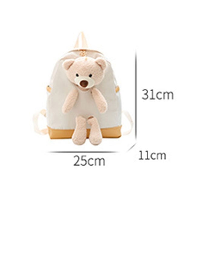 JCB CHIC حقيبة ظهر خفيفة الوزن ذات سعة كبيرة على شكل أرنب كرتوني لطيف، حقيبة مدرسية وحقيبة سفر  مع رسوم كرتونية ثلاثية الأبعاد، حقيبة كتف عملية للطالبات - Image 4