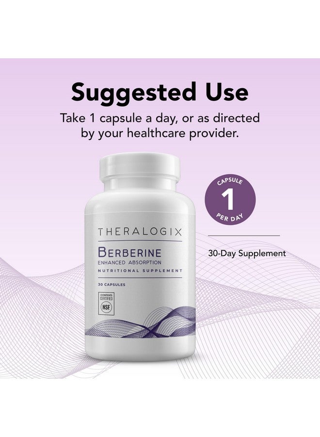 Theralogix Berberine Enhanced Absorption - 30-Day Supply - Made with Berberine Phytosome to Help Support Healthy Metabolism & Hormone Balance* - NSF Certified - 30 Capsules - Image 4