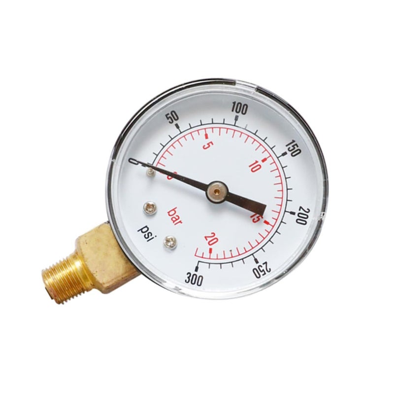 SUPVOX 2Pcs Precision Psi Npt Pressure Gauge For Oil And Gas Compact DesignReadings For Compressors Pumps And Tire Pressure Testing Multicolor Size 1 - Image 5