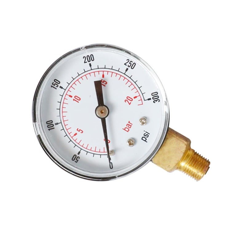 SUPVOX 2Pcs Precision Psi Npt Pressure Gauge For Oil And Gas Compact DesignReadings For Compressors Pumps And Tire Pressure Testing Multicolor Size 1 - Image 4