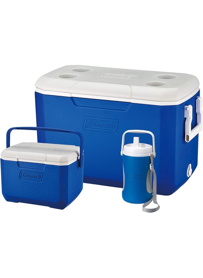 Coleman Emea|Camping  Cooler Combo| 48 Quart/45 Litres+5 Quart/4.7 Litres+ 1/2 Gal/1.89 Litres Jug - Image 1