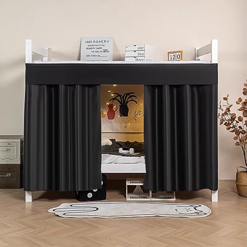 Qubanda Dorm Home Bunk Nets Bed Curtains Cloth Bed Canopy Blackout Men Women Curtain Shading Nets Breathable Single Sleeper - Image 1