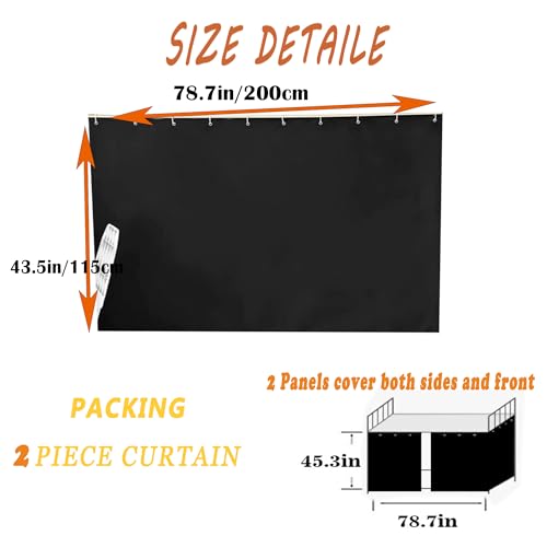 Qubanda Dorm Home Bunk Nets Bed Curtains Cloth Bed Canopy Blackout Men Women Curtain Shading Nets Breathable Single Sleeper - Image 2