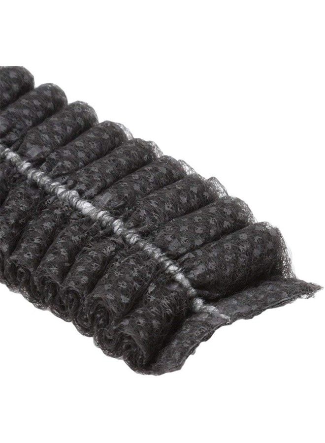 Gesalife 300 Pieces Disposable Shower Caps Non Woven Mob Hair Net 19 Inch Black White and Blue Trio  - Image 4