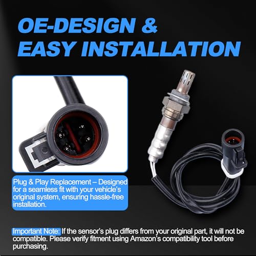 VIPCAR 4PCS Oxygen Sensor Kit Upstream + Downstream O2 Sensor for 1997-2004 F150, 1996-05 Explorer, 00-07 Taurus, 98-11 Crown Victoria, E150 Expedition Mark VIII Town Car B3000 Mariner Mountaineer - Image 3