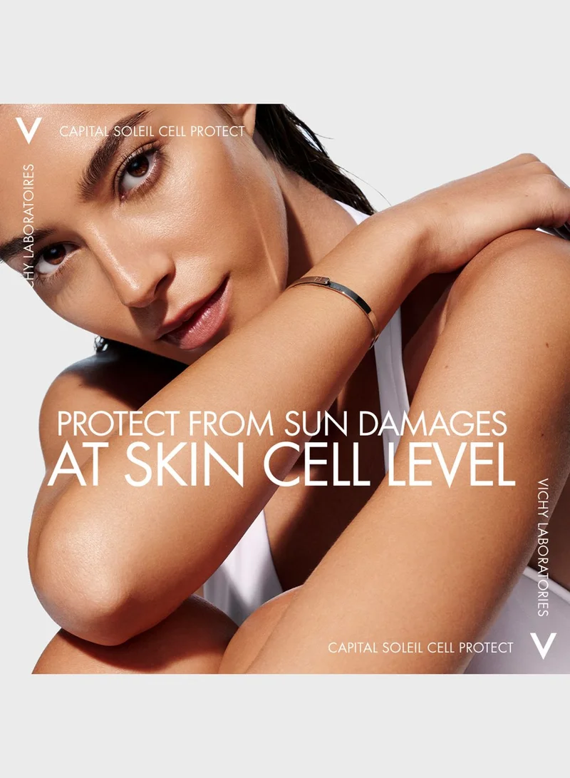VICHY Vichy Capital Soleil Invisible Fluid Sunscreen Spray Spf50+ For Face And Body 200Ml
