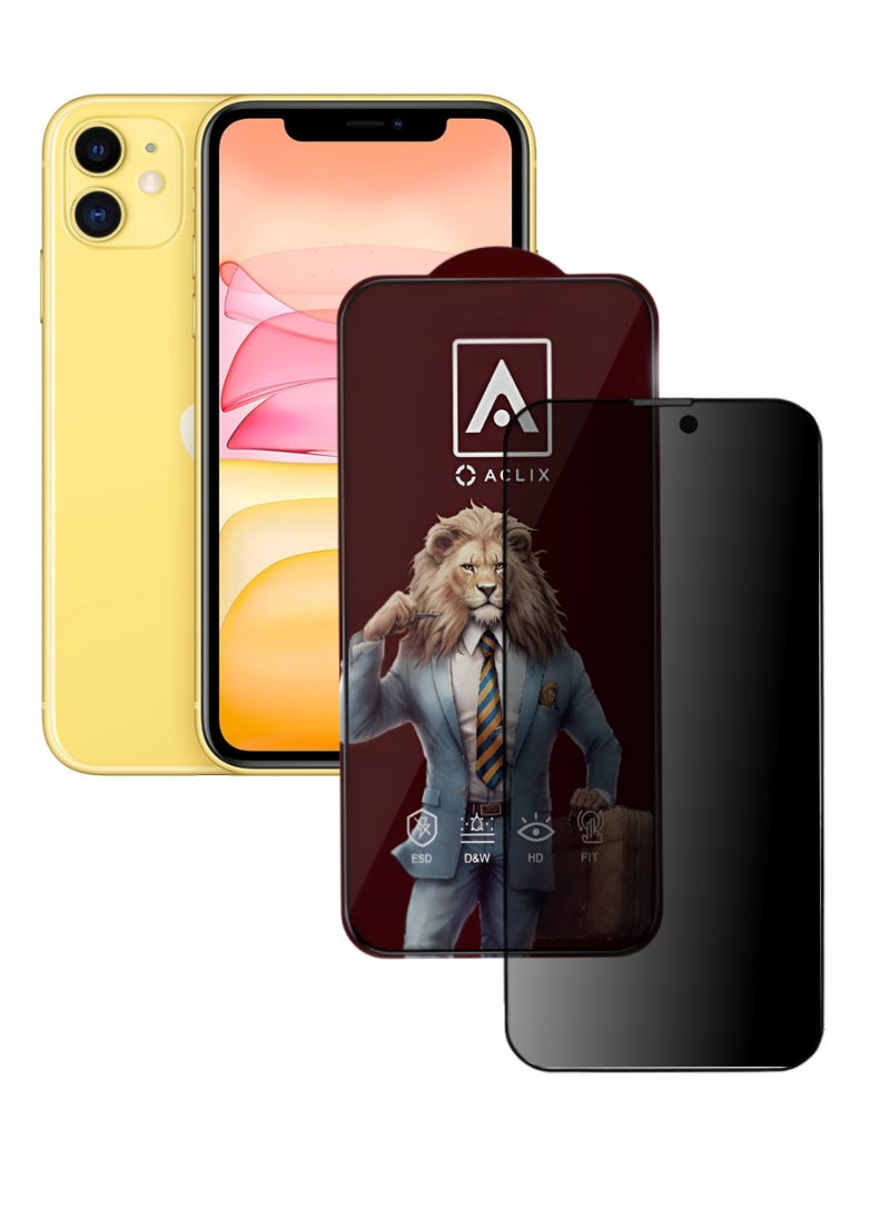 ACLIX Antistatic ESD Dustproof Premium Quality High Definition Tempered Glass Screen Protector Designed For  iPhone 11 - Image 1