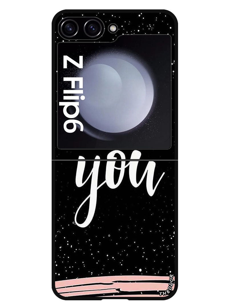 Theodor Protective Case Anti Scratch Shock Proof Bumper Cover For Samsung Galaxy Z Flip 6 Love You - Image 1