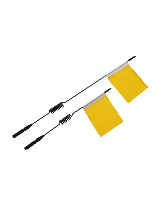 Mangniu Naughty Dragon Four-wheel Drive Off-road Climbing Car Model Car Accessories Metal Decoration Signal Flag DIY Modification Parts-Color:Signal Flag Long + Short Yellow  - Image 1