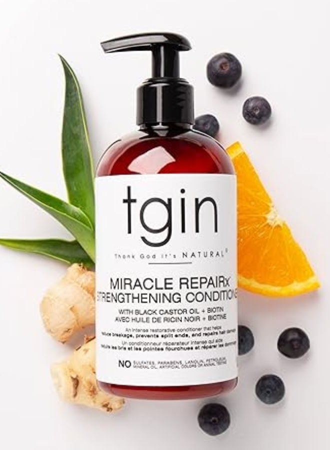 تجين بلسم تقوية ميراكل ريباي آر إكس للشعر الطبيعي للشعر الجاف مجعد 380 مل - Image 1