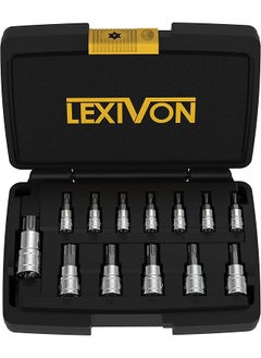 Generic Torx Bit Socket Set Premium S2 Alloy Steel 13 Piece Star T8 T60 Set Enhanced Storage Case Lx 143  - Image 1