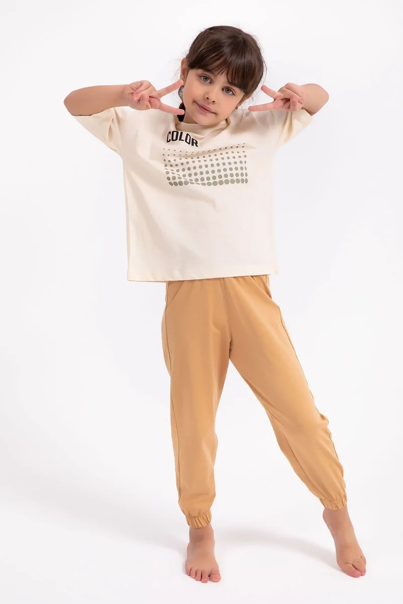 ارنيتا Color Ivory Casual Girls Pajama Set