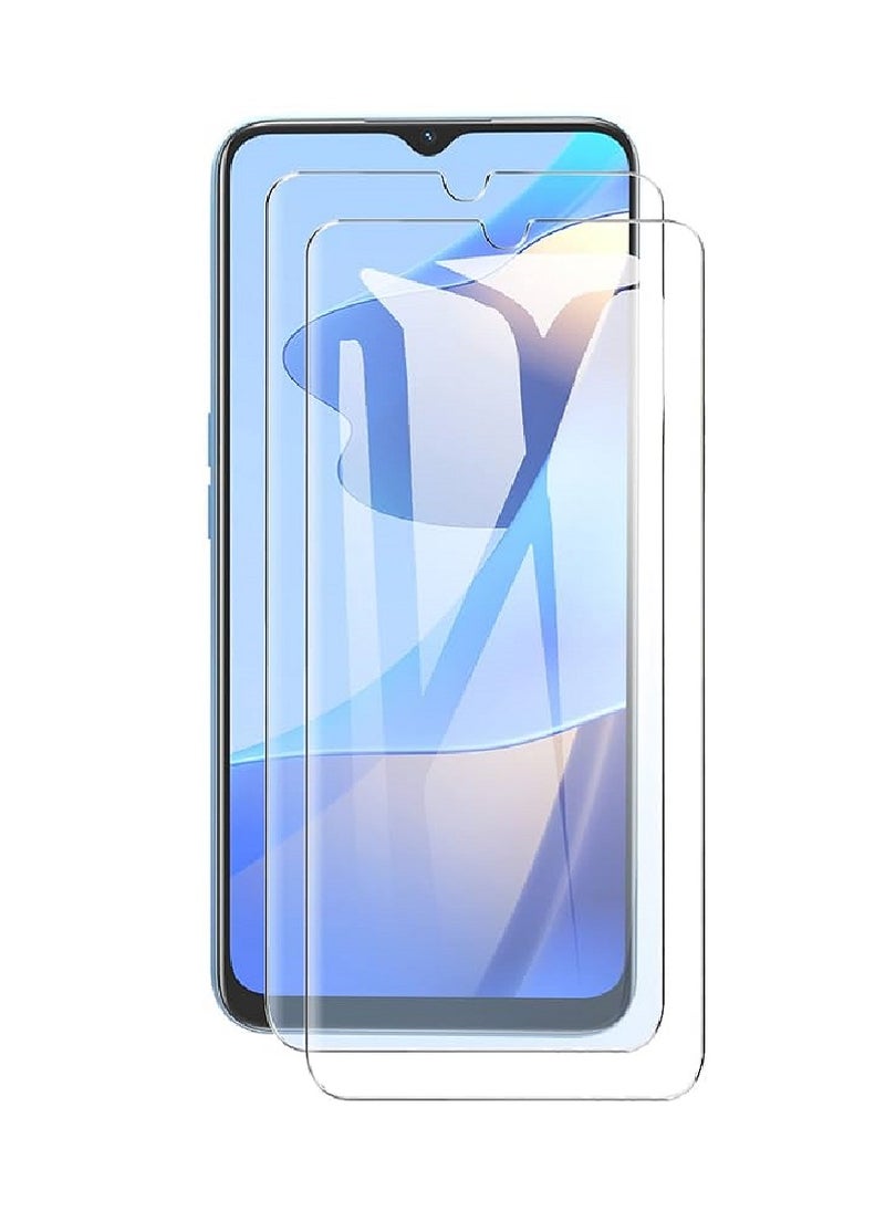 Super 2 Pieces  Tempered Glass Screen Protector Clear Designed For Oppo A16s Full Screen Coverage And Bubble Free - Image 1