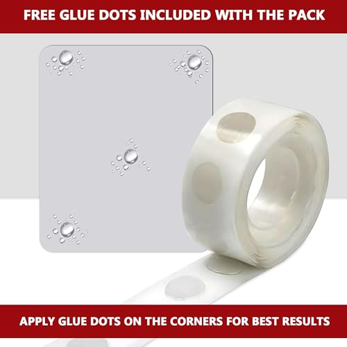 Goelite 30 Big Square Acrylic Mirror Stickers for Wall Decoration | Acrylic Stickers Wall Mirror,Wall Stickers for Bedroom, Hall, Home Offices (Golden, 6 Inch) - Image 5