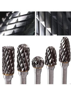 RATSAW Double Cut Tungsten Carbide Rotary Burr Set 10pcs 1 8 Shank 1 4 Head Length Tungsten Steel for Wood and Stone Carving Steel Metal Working  - Image 3
