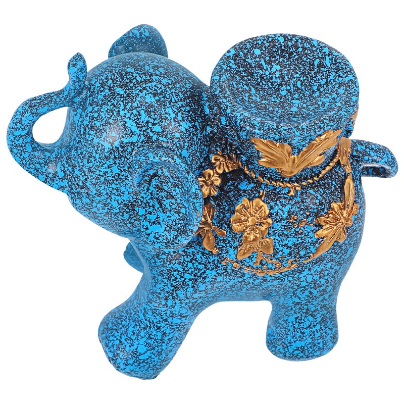 1 Pc Crystal- Supporting Stand Elephant Resin Decor Desktop Crafts Ornament - Image 1