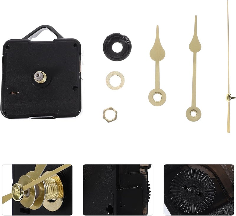 Clock Mechanism with Replaceable Clock Hands Silent Clock Movement for DIY Wall Clocks Lightweight and Easy to Install Compatible with Clock Designs - Image 3