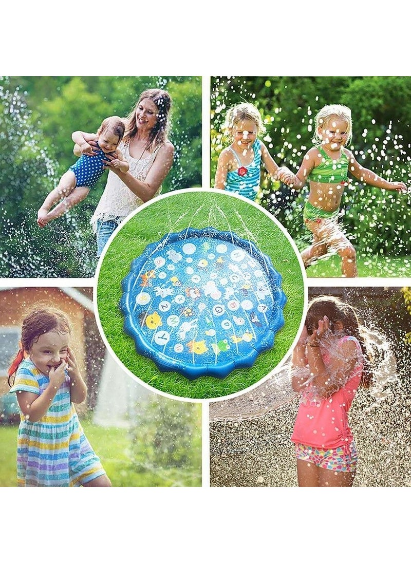 Zigver Fountain Water Squirting Play Mat Water Pool Water Slide 170 cm  - Image 2