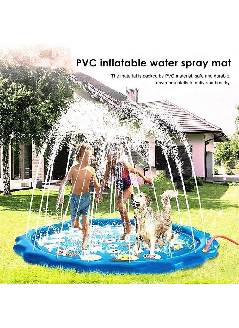 Zigver Fountain Water Squirting Play Mat Water Pool Water Slide 170 cm  - Image 5