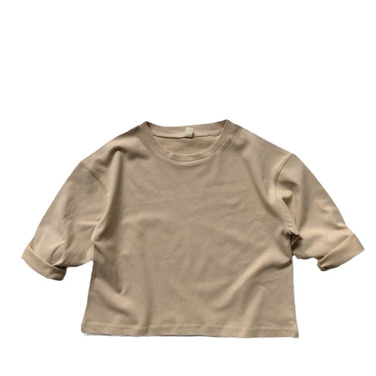 Trendy Long-Sleeved Men'S And Women'S Base Shirt Trendy T New Korean-Style Yyds Kaji Color Closed-Eye Children'S Cotton T-Shirt - Image 5