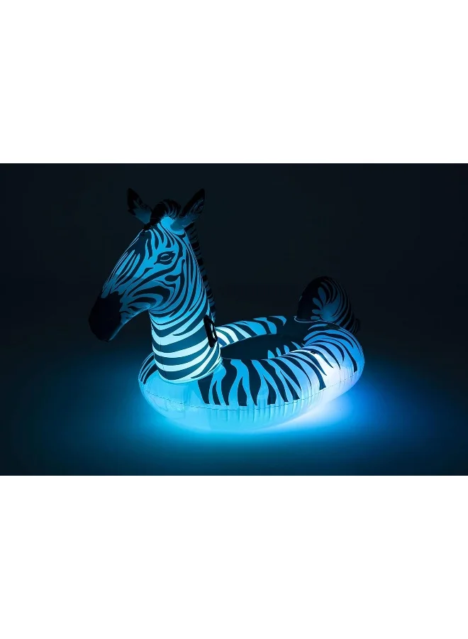 Bestway Zebra Inflatable Ride On | Pool Float, Swimming Pool Kids Inflatable Raft, Pool Toys for Kids and Adults 246x104x122cm