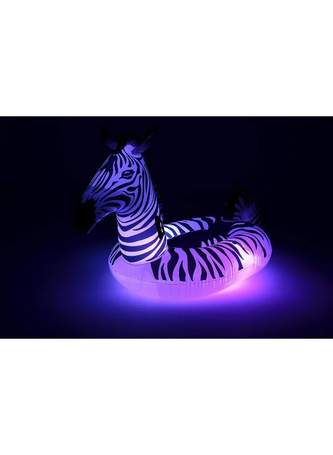 Bestway Zebra Inflatable Ride On | Pool Float, Swimming Pool Kids Inflatable Raft, Pool Toys for Kids and Adults 246x104x122cm