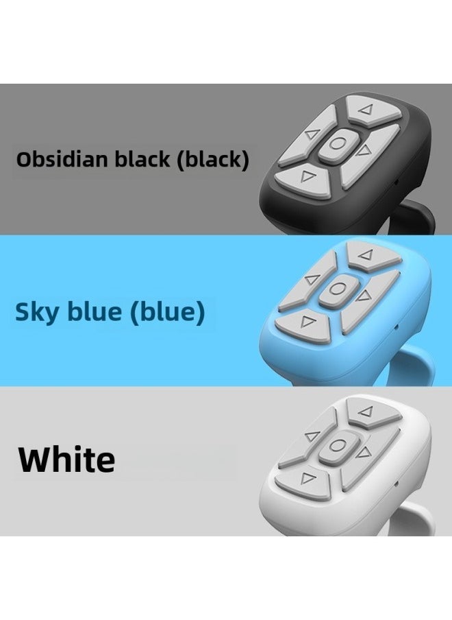 Tiktok Little Red Book Fast Hand Video Wireless Novel Flip Remote Control Finger Ring Remote Control Bluetooth Tablet Hand-Color:Black - Image 4