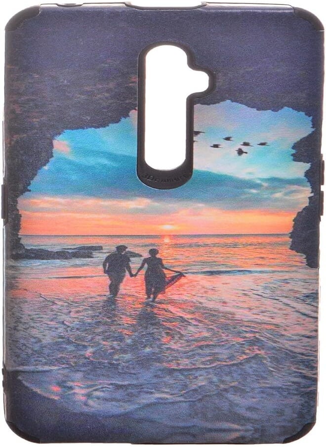 Generic - Beach Printed TPU Back Cover For Oppo Reno 2F - Multi Color - Image 1
