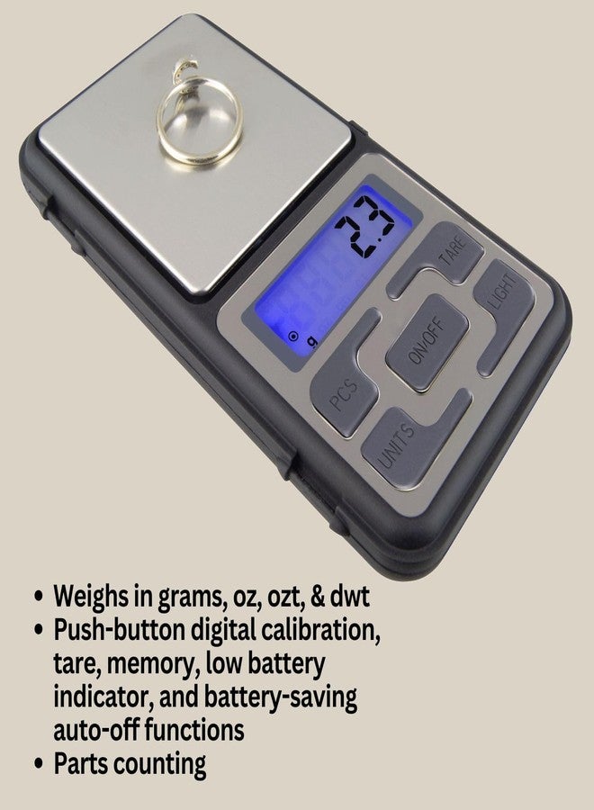 GemOro Platinum MP601 Jewelry Scale | Durable Precise Jewelers Premium Class Pocket Kitchen Scale | Digital Precision Tool | Expert Professional Reading & Accuracy 600g x 0.1g - Image 5