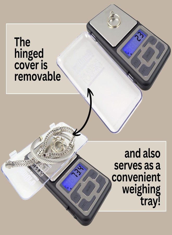 GemOro Platinum MP601 Jewelry Scale | Durable Precise Jewelers Premium Class Pocket Kitchen Scale | Digital Precision Tool | Expert Professional Reading & Accuracy 600g x 0.1g - Image 4