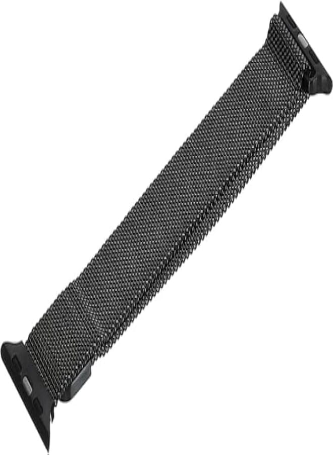 G-Power Stainless Steel Replacement Wrist Band Strap With Magnetic Closure Clasp And High Elasticity Specially For Samsung Galaxy Smart Watches 40 Mm - Black 