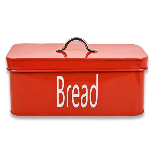 True Decor TrueDecor Bread And Butter Container Bread Butter Box Set Combo Food Grade Storage For Kitchen Pack Of 2 (Red & White) - Image 5