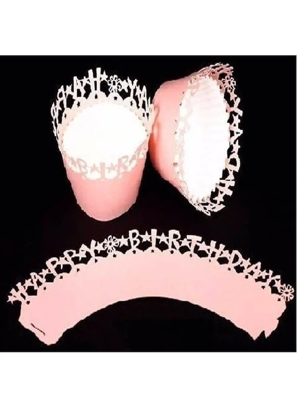 Alsepeteavm Cupcake Edge Lace - Birthday Pink