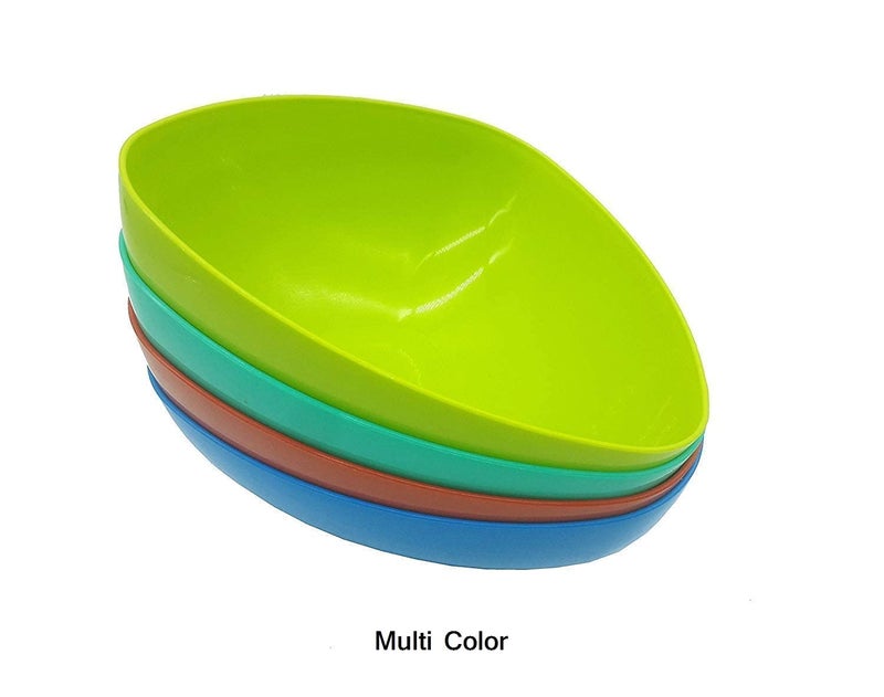 NOBILEA Bowls for Microwave Oven Safe Plastic Unbreakable Mixing and Microwave Bowl for Kitchen Multicolor Triangle Bowl 1000 ML - Image 5