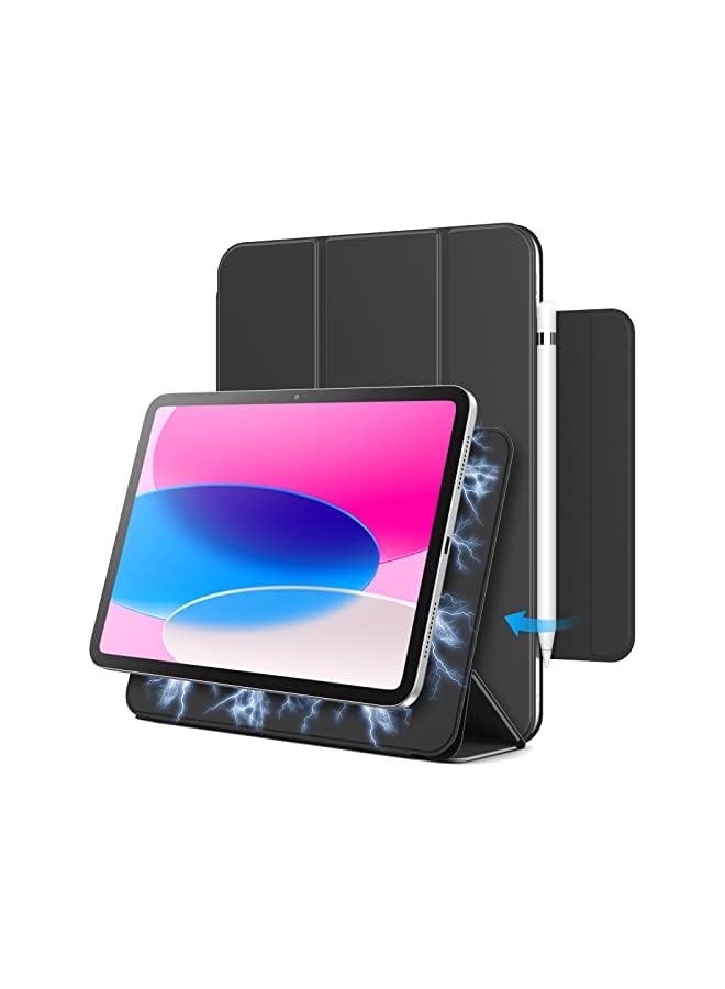 Jetech حافظة مغناطيسية لجهاز ايباد 10 (10.9 بوصة، موديل 2022، الجيل العاشر)، ملحق مغناطيسي، غطاء رفيع للكمبيوتر اللوحي مع خاصية الاستيقاظ/السكون التلقائي (أسود) - Image 2