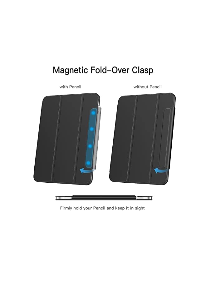 Jetech حافظة مغناطيسية لجهاز ايباد 10 (10.9 بوصة، موديل 2022، الجيل العاشر)، ملحق مغناطيسي، غطاء رفيع للكمبيوتر اللوحي مع خاصية الاستيقاظ/السكون التلقائي (أسود) - Image 5