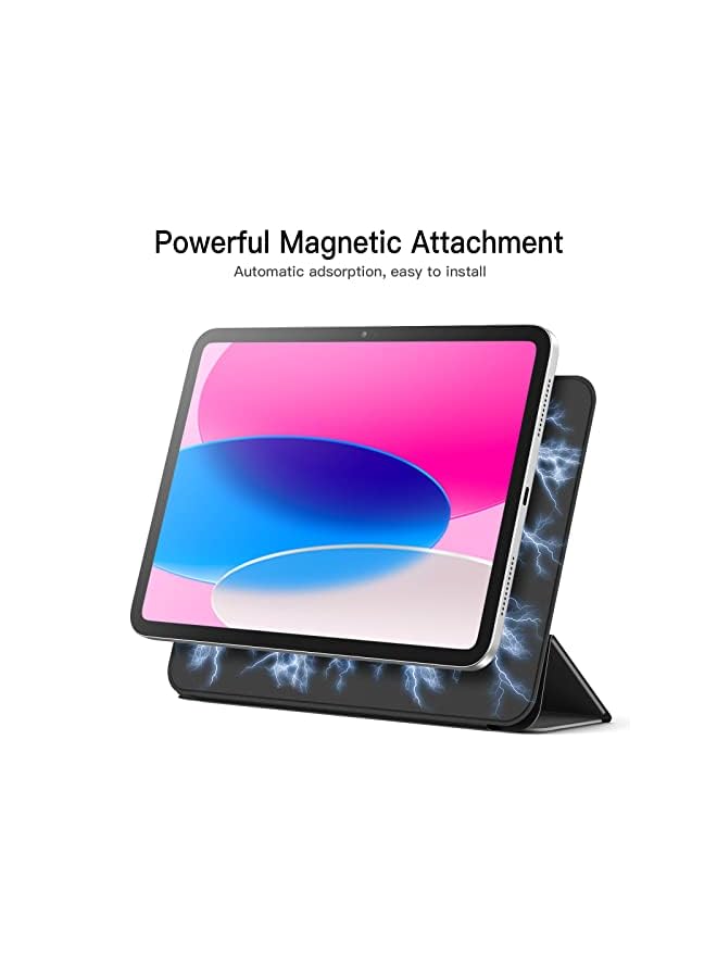 Jetech حافظة مغناطيسية لجهاز ايباد 10 (10.9 بوصة، موديل 2022، الجيل العاشر)، ملحق مغناطيسي، غطاء رفيع للكمبيوتر اللوحي مع خاصية الاستيقاظ/السكون التلقائي (أسود) - Image 3