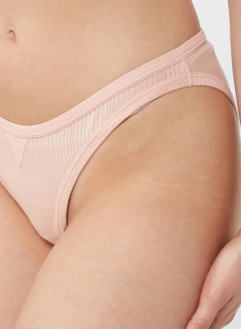 Aerie Ribbed High Leg Brief