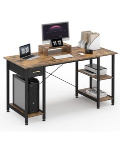 Computer Desk Riyadh AGD Computer Desk with Drawers Study Writing Desks for Home with 2 ...