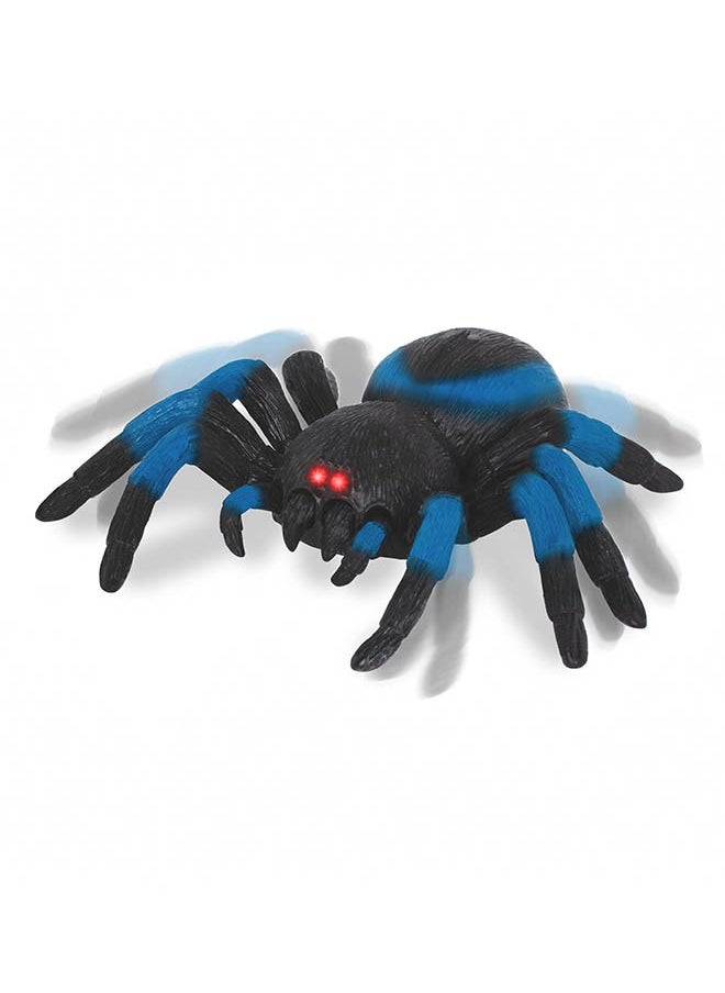 Terra by Battat Remote Control Spider for Kids – RC Tarantula with LED Eyes – Realistic Animal & Moving Legs – Fast-Moving & 360 Spin – Blue Tarantula – 6 Years +  - Image 3
