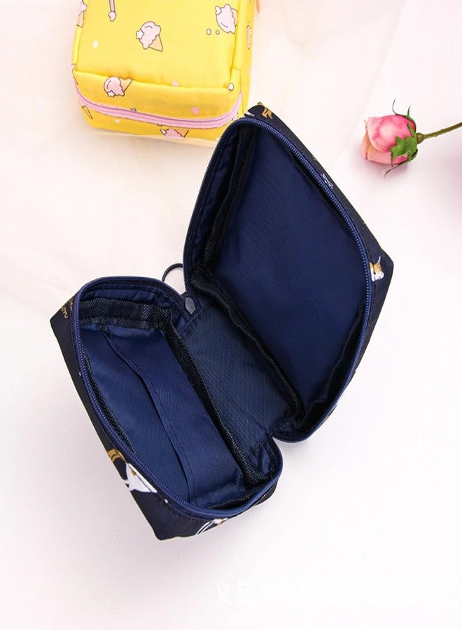 Luxula Portable Mini Fashion Nursing Sanitary Napkin Pouch Pad Holder Zipper Travel Cosmetic Makeup Jewellery Storage Bag for Girl and Women (Unicorn) - Image 3