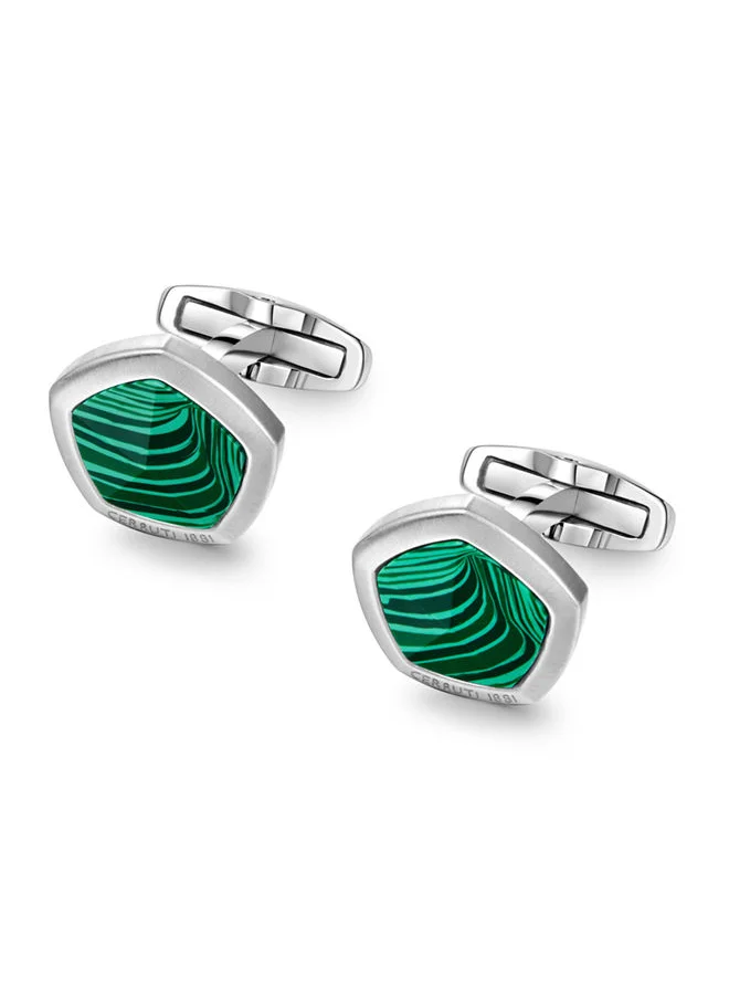 شيروتي 1881 Cerruti 1881 Cufflinks for Men in Green and Silver